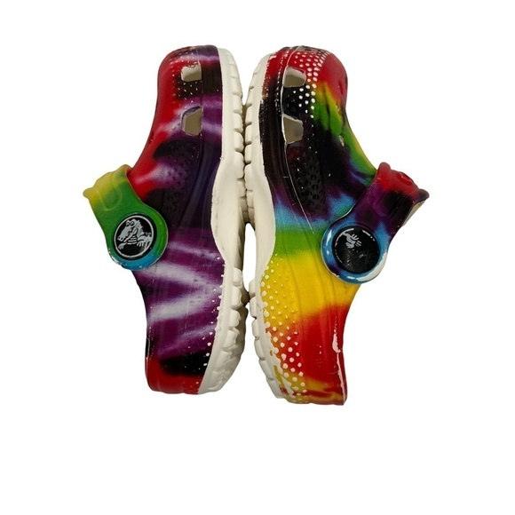 Crocs Tie Dye Slip On Shoes Size 4 C Toddler - Picture 4 of 7